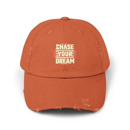 Unisex Distressed Cap mit Typografie-Motiven 
