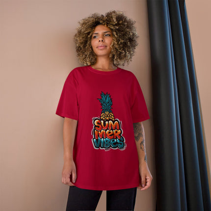 Champion-T-Shirt mit Typografie-Motiv