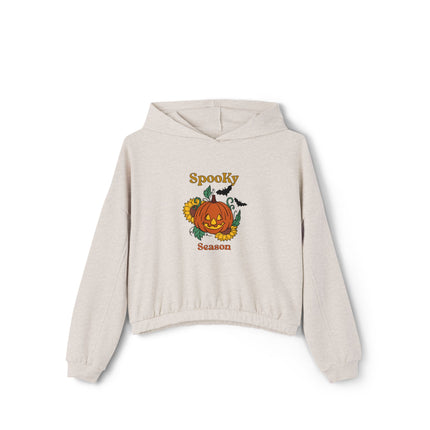 Halloween-Themen-Kapuzenpullover für Damen mit Cinched Bottom