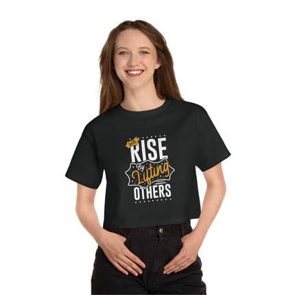 Typography themed Champion Women's Heritage Cropper T-Shirt