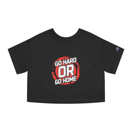 Typography themed Champion Women's Heritage Cropper T-Shirt