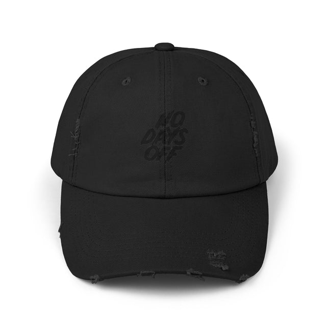 Unisex Distressed Cap mit Typografie-Motiven 