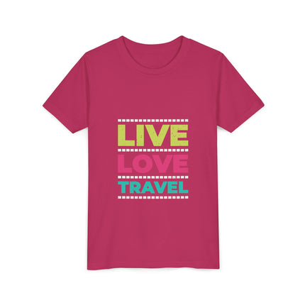 Kurzärmeliges Jugend-T-Shirt mit Typografie-Motiv