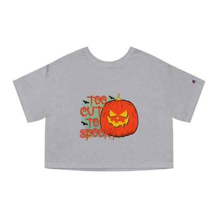 Champion Damen Heritage Cropper T-Shirt mit Halloween-Motiv