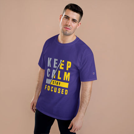 Champion-T-Shirt mit Typografie-Motiv