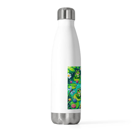 Niedliche 20oz Isolierflasche mit dem Motiv „2 Frösche“ 