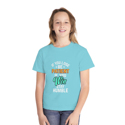 Typography themed Youth Midweight Tee