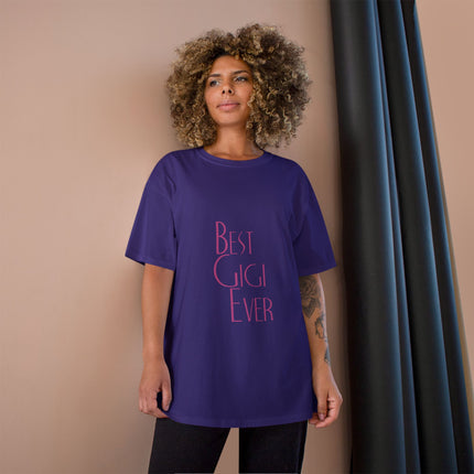 Champion-T-Shirt mit Typografie-Motiv