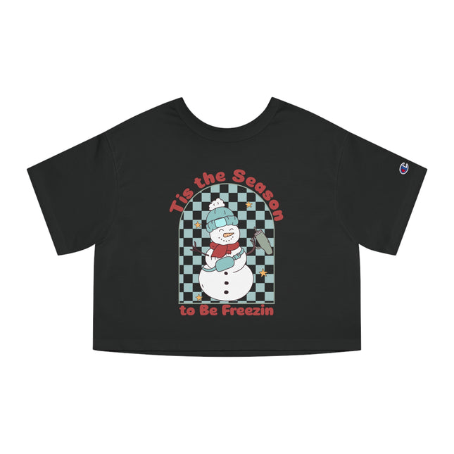 Champion Damen Heritage Cropper T-Shirt mit Weihnachtsmotiv