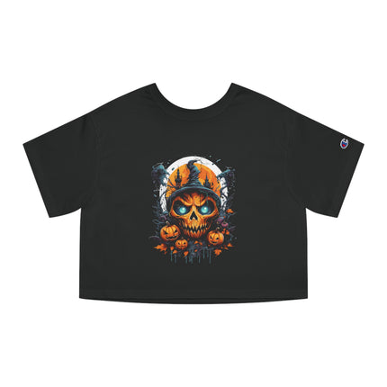Champion Damen Heritage Cropper T-Shirt mit Halloween-Motiv