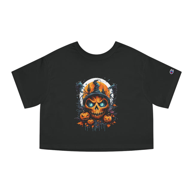 Champion Damen Heritage Cropper T-Shirt mit Halloween-Motiv