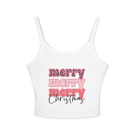Weihnachtsmotiv Damen Spaghettiträger Tank Top 