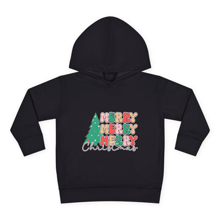 Christmas themed Toddler Pullover Fleece Hoodie