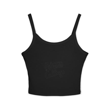Typografie Themen Damen Spaghetti Strap Tank Top 