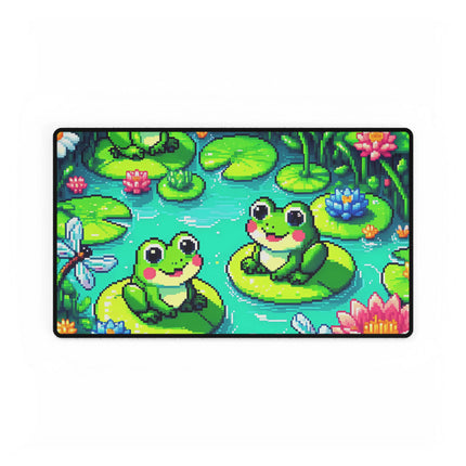 Cute 2 Frogs  design themed Desk Mats