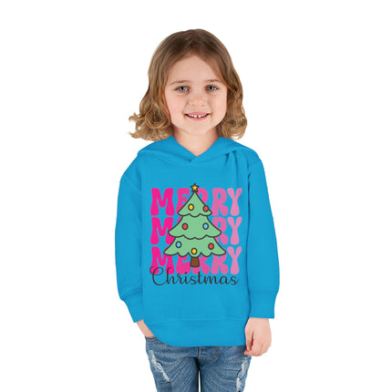 Christmas themed Toddler Pullover Fleece Hoodie