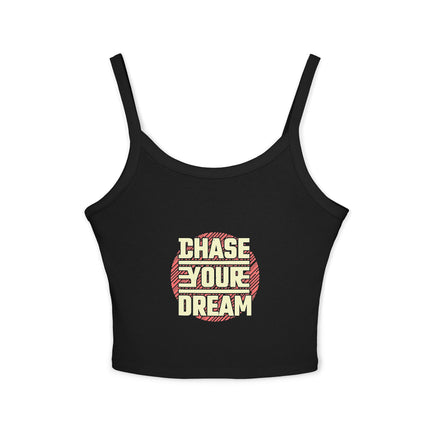 Typografie Themen Damen Spaghetti Strap Tank Top 