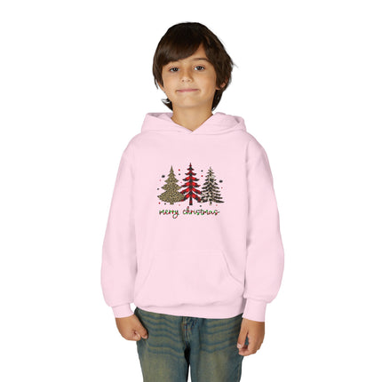 Christmas themed Youth Heavy Blend Hooded Sweatshirt