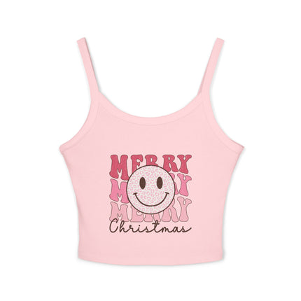 Weihnachtsmotiv Damen Spaghettiträger Tank Top 