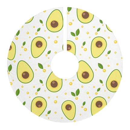 Cute Avacado Pattern design themed Christmas Tree Skirts