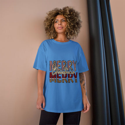 Champion-T-Shirt mit Weihnachtsmotiv