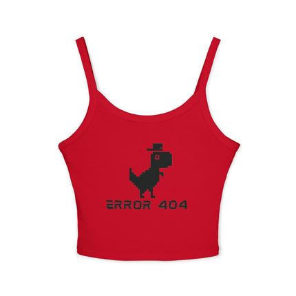 Error 404 Graphic designed Women's Spaghetti Strap Tank Top