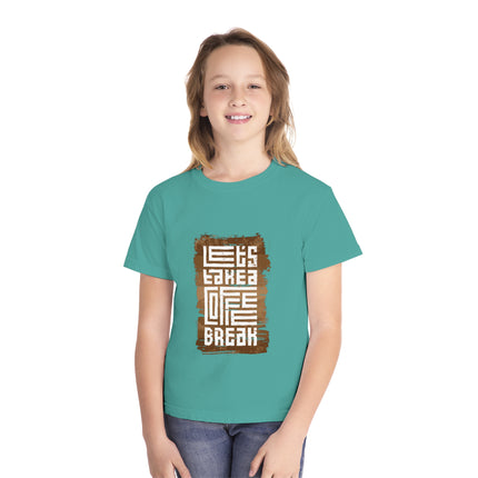 Typography themed Youth Midweight Tee