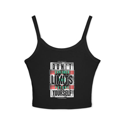 Typografie Themen Damen Spaghetti Strap Tank Top 