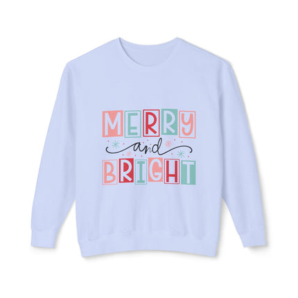 Christmas themed Unisex Lightweight Crewneck Sweatshirt