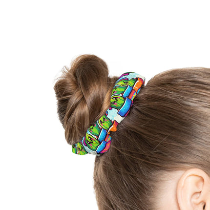 Cute Catcus smiling design themed Scrunchie