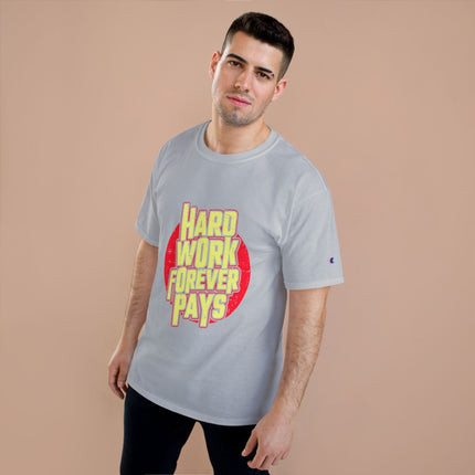Champion-T-Shirt mit Typografie-Motiv