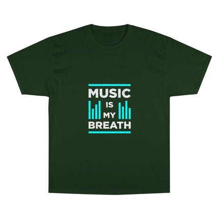Champion-T-Shirt mit Typografie-Motiv
