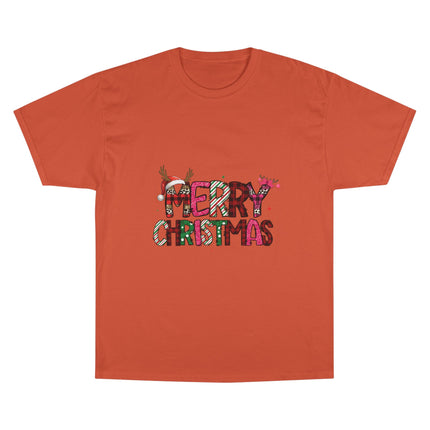 Champion-T-Shirt mit Weihnachtsmotiv