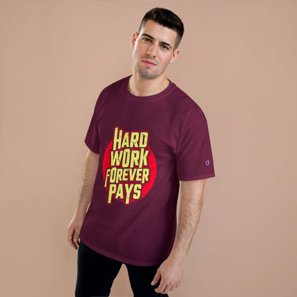 Champion-T-Shirt mit Typografie-Motiv
