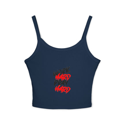 Typografie Themen Damen Spaghetti Strap Tank Top 