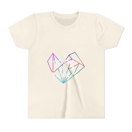 Kurzärmeliges Jugend-T-Shirt mit Typografie-Motiv