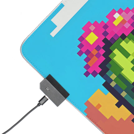 Adorable 3 Catcus smiling design themed  LED Gaming Mouse Pad