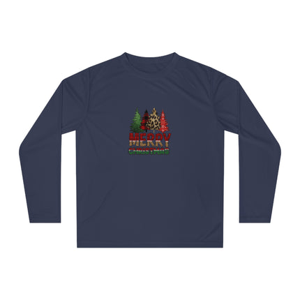 Christmas themed Unisex Performance Long Sleeve Shirt