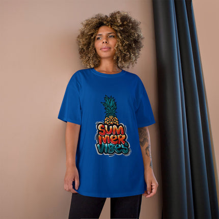 Champion-T-Shirt mit Typografie-Motiv