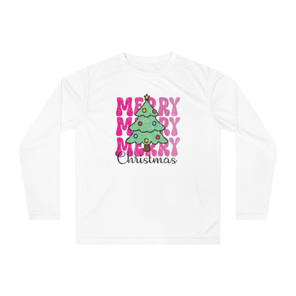 Christmas themed Unisex Performance Long Sleeve Shirt