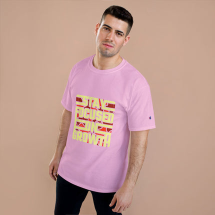 Champion-T-Shirt mit Typografie-Motiv