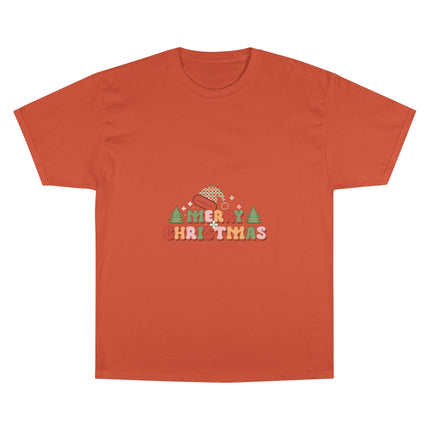 Champion-T-Shirt mit Weihnachtsmotiv
