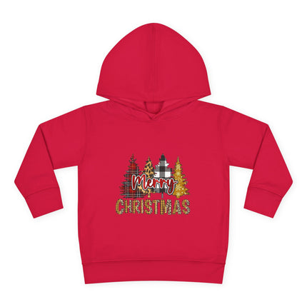 Christmas themed Toddler Pullover Fleece Hoodie