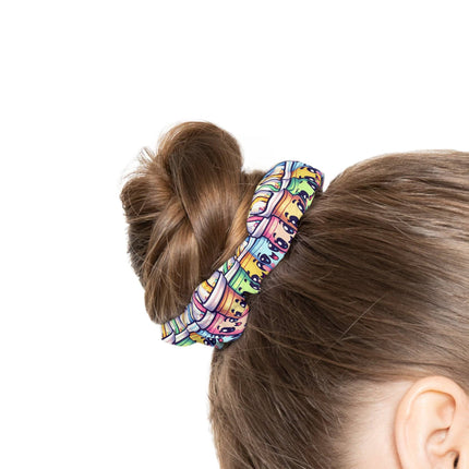 Cute Boba tea and friends design themed Scrunchie