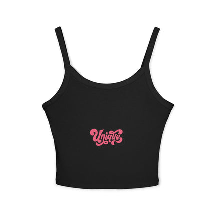 Typografie Themen Damen Spaghetti Strap Tank Top 