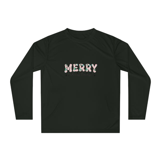 Christmas themed Unisex Performance Long Sleeve Shirt
