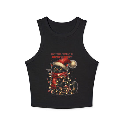 Weihnachtliches Damen Micro Rib Racer Tank Top
