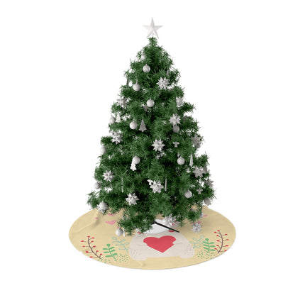 Cute Bunny with love design themed Christmas Tree Skirts