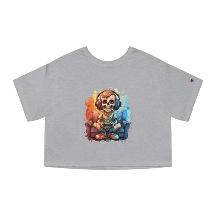 Champion Damen Heritage Cropper T-Shirt mit Halloween-Motiv