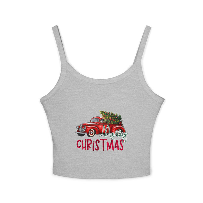 Weihnachtsmotiv Damen Spaghettiträger Tank Top 
